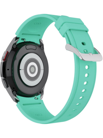 Силиконовый ремешок Rumi Classic для Galaxy Watch 4, 5, 6, 7, FE Бирюзовый