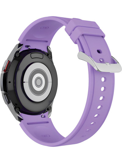 Силиконовый ремешок Rumi Classic для Galaxy Watch 4, 5, 6, 7, FE Фиолетовый