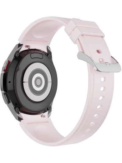 Силиконовый ремешок Rumi Classic для Galaxy Watch 4, 5, 6, 7, FE Розовый
