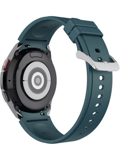 Силиконовый ремешок Rumi Classic для Galaxy Watch 4, 5, 6, 7, FE Лесной Зеленый