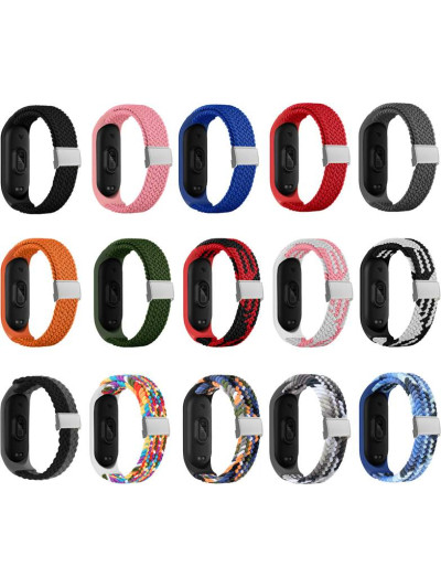 Нейлоновый плетеный ремешок Rumi Wick для Xiaomi Smart Band 3 / 4 / 5 / 6 / 7
